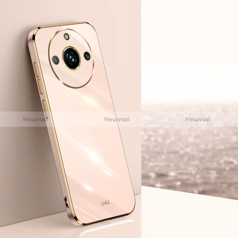 Ultra-thin Silicone Gel Soft Case Cover XL1 for Realme 11 Pro+ Plus 5G Rose Gold