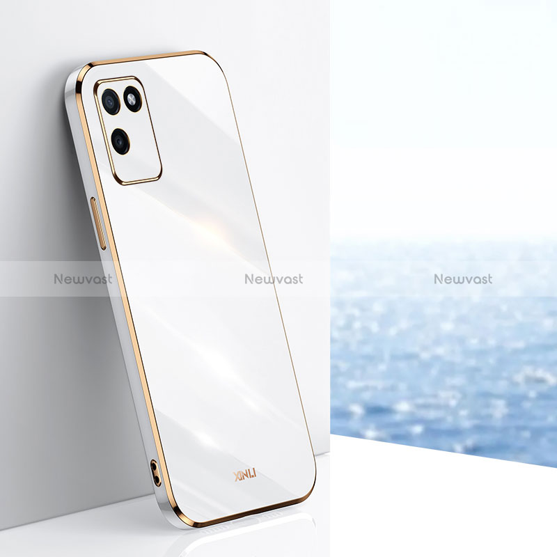 Ultra-thin Silicone Gel Soft Case Cover XL1 for Realme V11 5G White