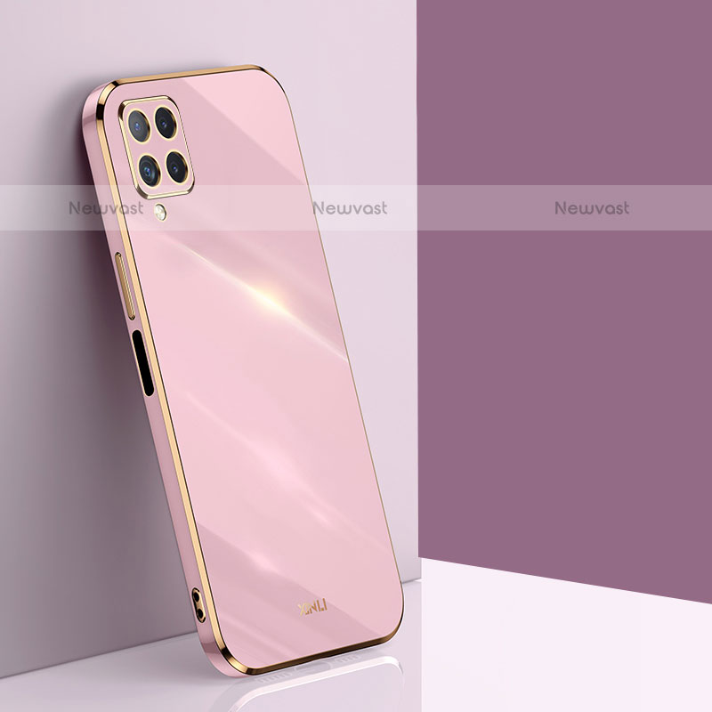 Ultra-thin Silicone Gel Soft Case Cover XL1 for Samsung Galaxy A12 Pink