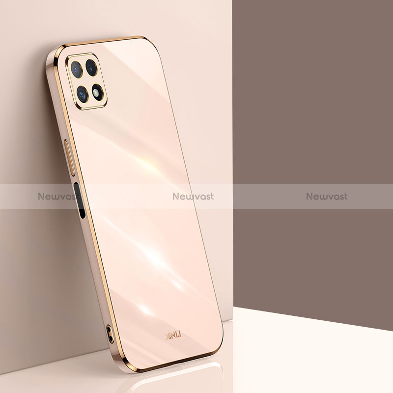 Ultra-thin Silicone Gel Soft Case Cover XL1 for Samsung Galaxy A22 5G Gold