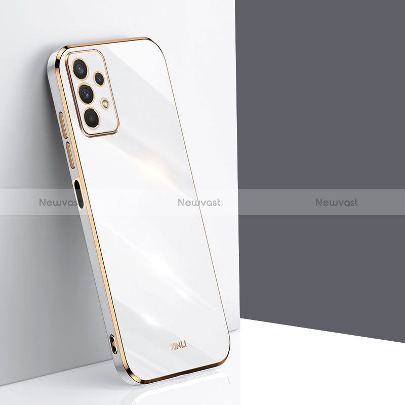Ultra-thin Silicone Gel Soft Case Cover XL1 for Samsung Galaxy A32 5G White