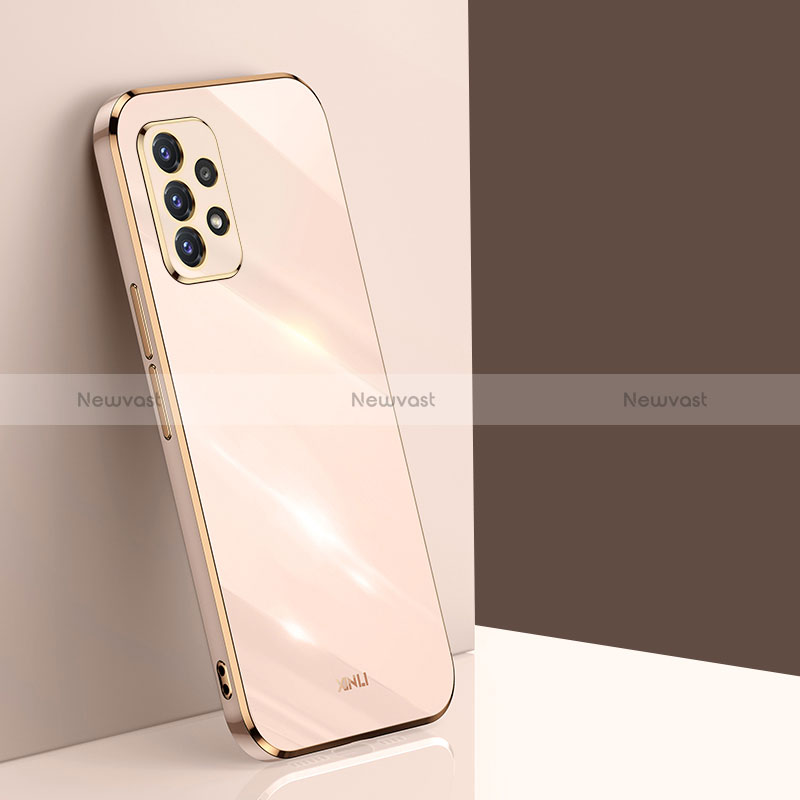 Ultra-thin Silicone Gel Soft Case Cover XL1 for Samsung Galaxy A52 4G Gold