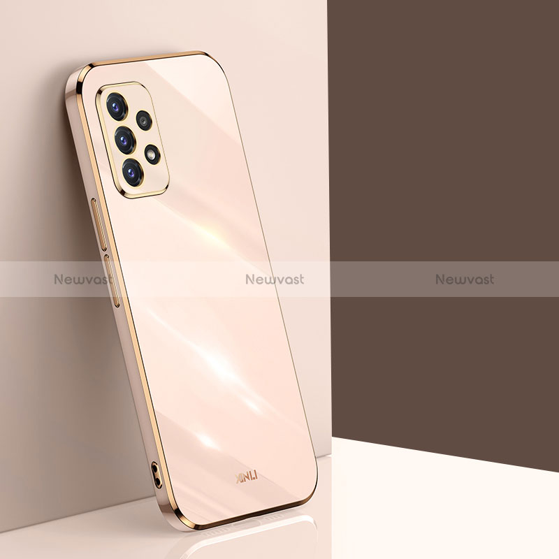 Ultra-thin Silicone Gel Soft Case Cover XL1 for Samsung Galaxy A52s 5G Gold