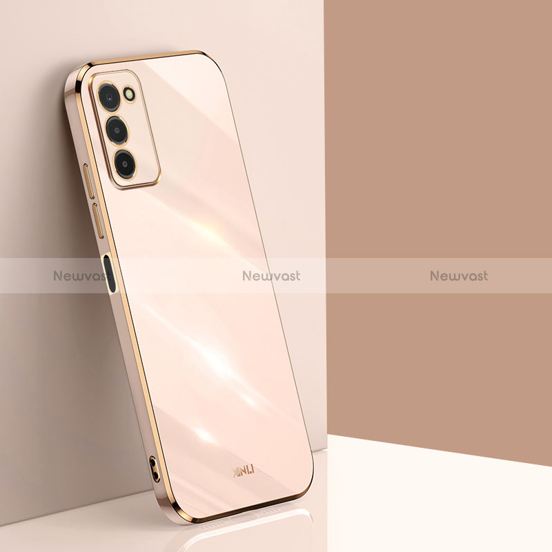 Ultra-thin Silicone Gel Soft Case Cover XL1 for Samsung Galaxy F02S SM-E025F Gold