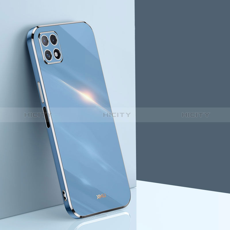 Ultra-thin Silicone Gel Soft Case Cover XL1 for Samsung Galaxy F42 5G Blue
