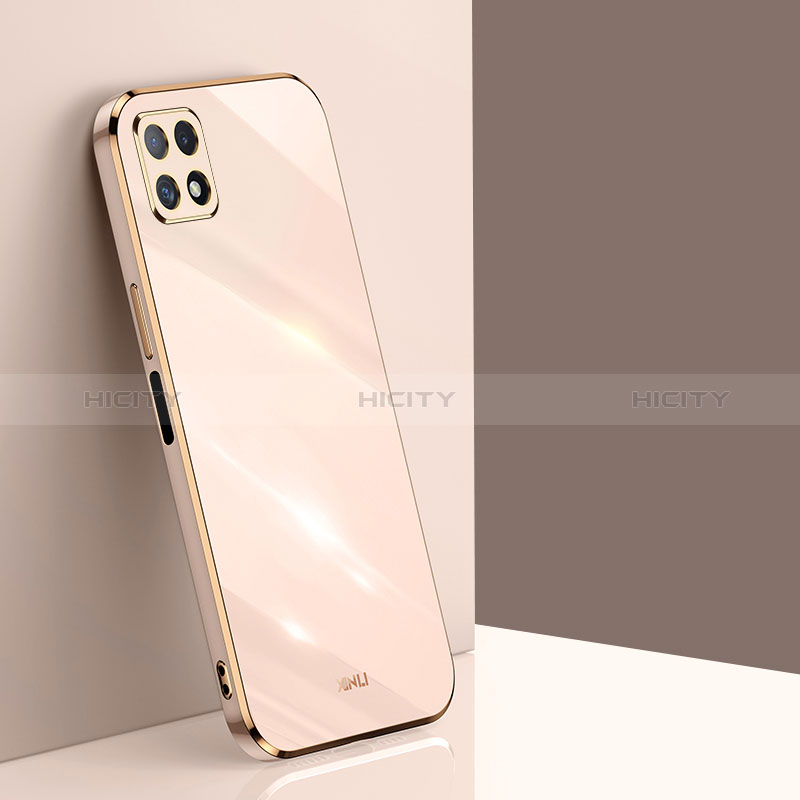 Ultra-thin Silicone Gel Soft Case Cover XL1 for Samsung Galaxy F42 5G Gold