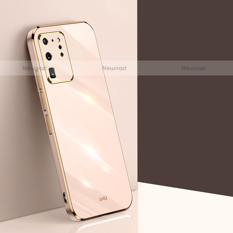 Ultra-thin Silicone Gel Soft Case Cover XL1 for Samsung Galaxy S20 Ultra Gold