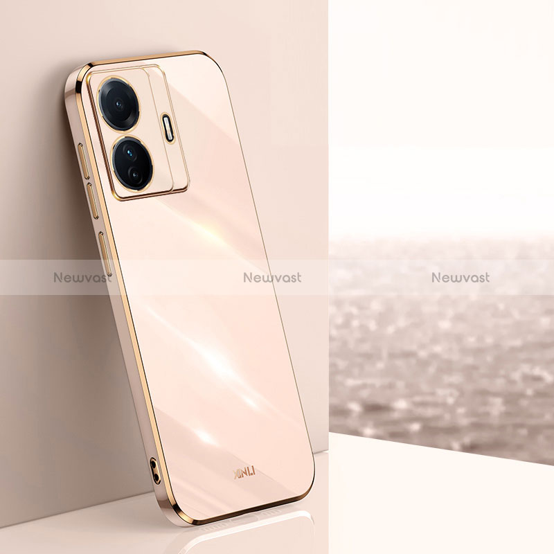 Ultra-thin Silicone Gel Soft Case Cover XL1 for Vivo iQOO Z6 Pro 5G Gold