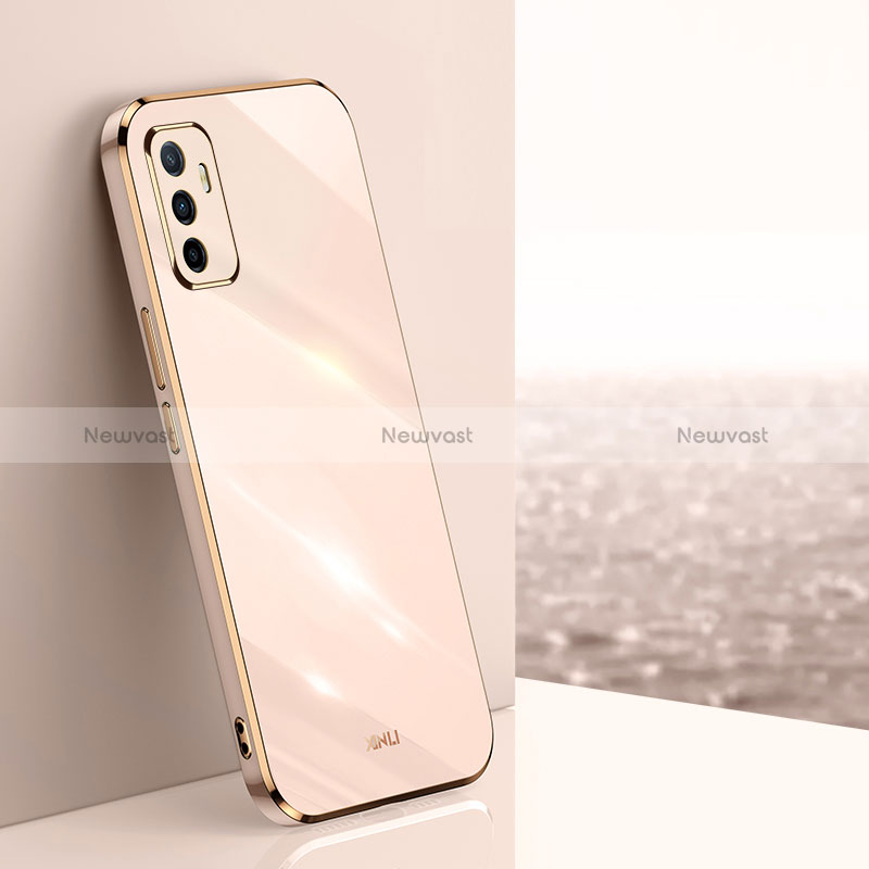 Ultra-thin Silicone Gel Soft Case Cover XL1 for Vivo V23e 5G Gold