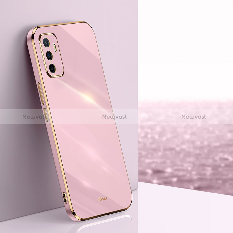 Ultra-thin Silicone Gel Soft Case Cover XL1 for Vivo V23e Pink