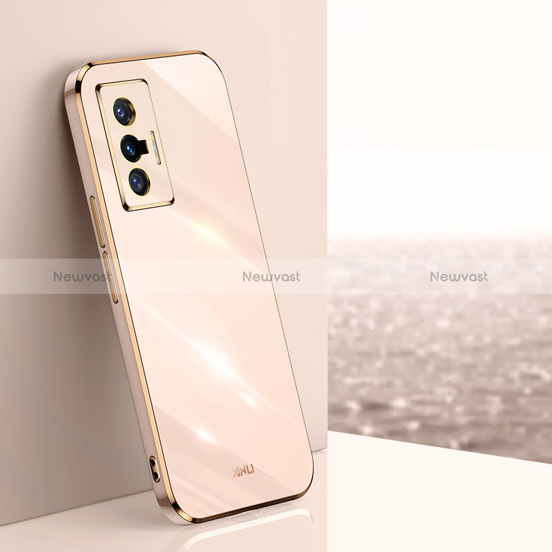 Ultra-thin Silicone Gel Soft Case Cover XL1 for Vivo X70t Gold