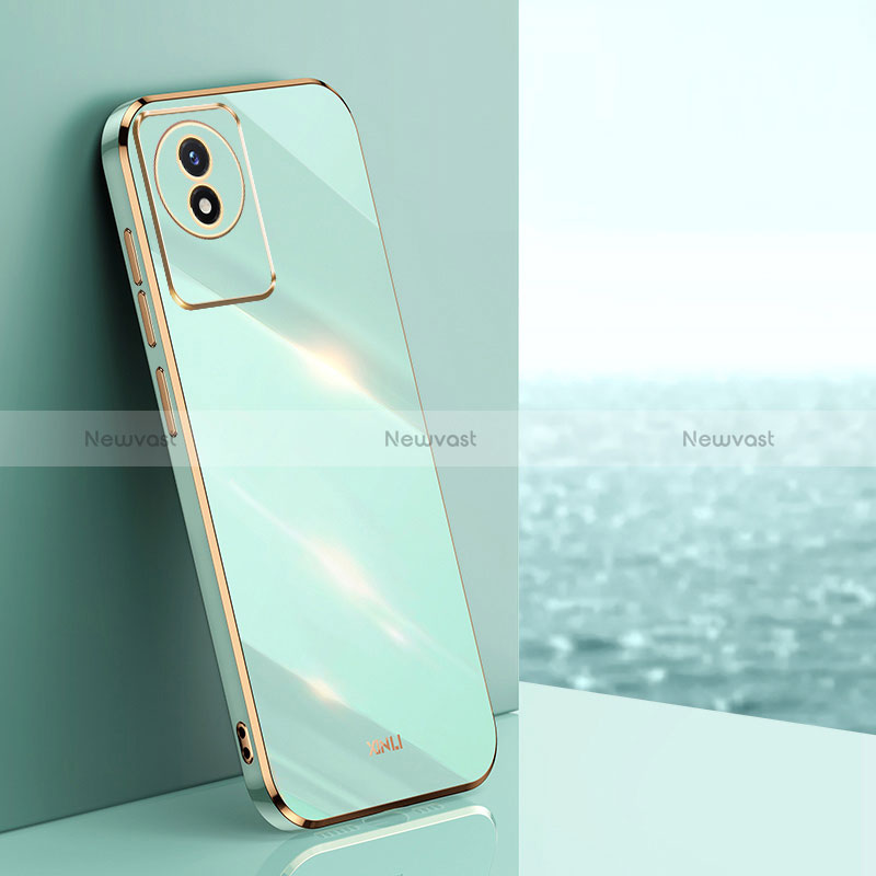 Ultra-thin Silicone Gel Soft Case Cover XL1 for Vivo Y02 Green