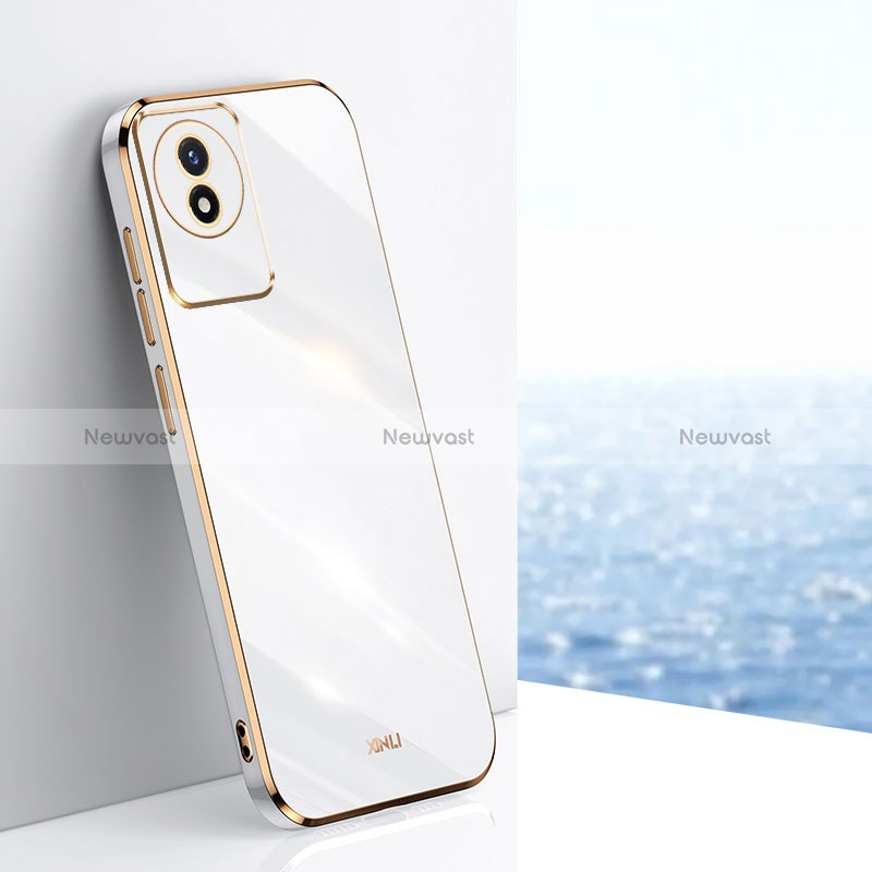 Ultra-thin Silicone Gel Soft Case Cover XL1 for Vivo Y02 White