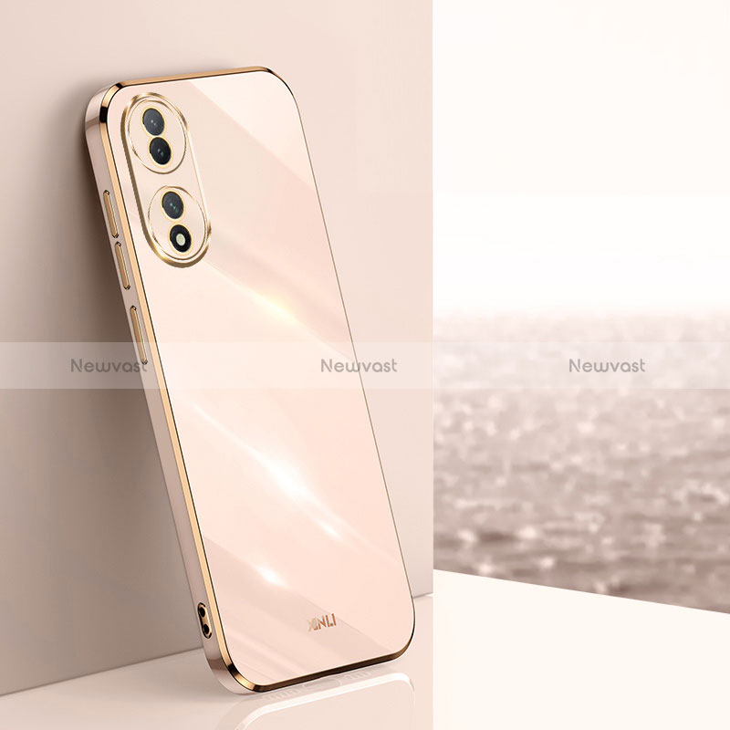 Ultra-thin Silicone Gel Soft Case Cover XL1 for Vivo Y100 5G Gold