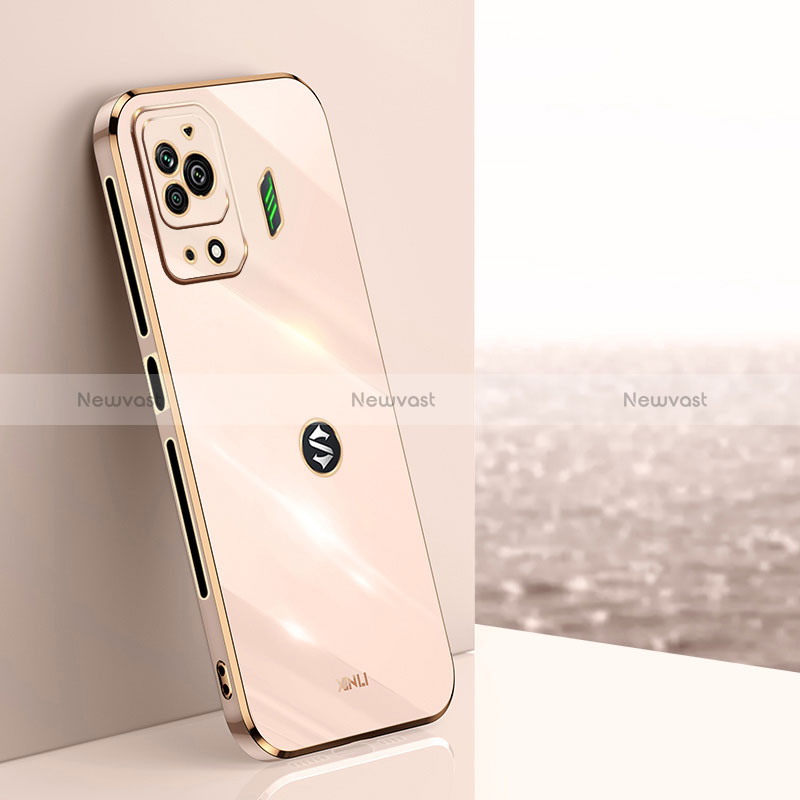 Ultra-thin Silicone Gel Soft Case Cover XL1 for Xiaomi Black Shark 5 Pro 5G Gold