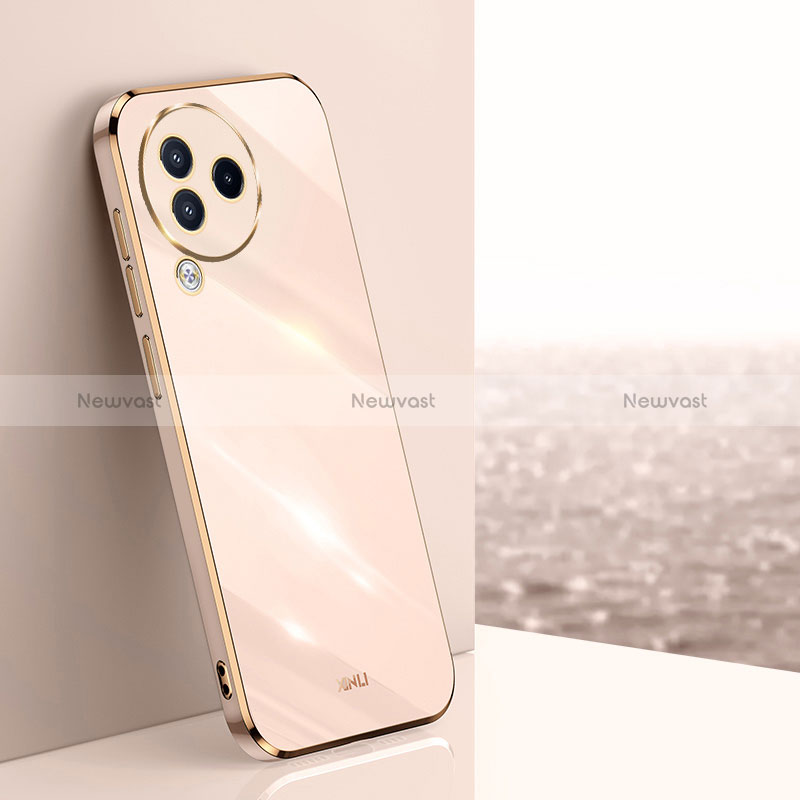 Ultra-thin Silicone Gel Soft Case Cover XL1 for Xiaomi Civi 3 5G Rose Gold