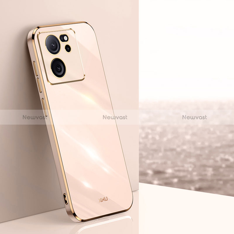 Ultra-thin Silicone Gel Soft Case Cover XL1 for Xiaomi Mi 13T 5G Rose Gold