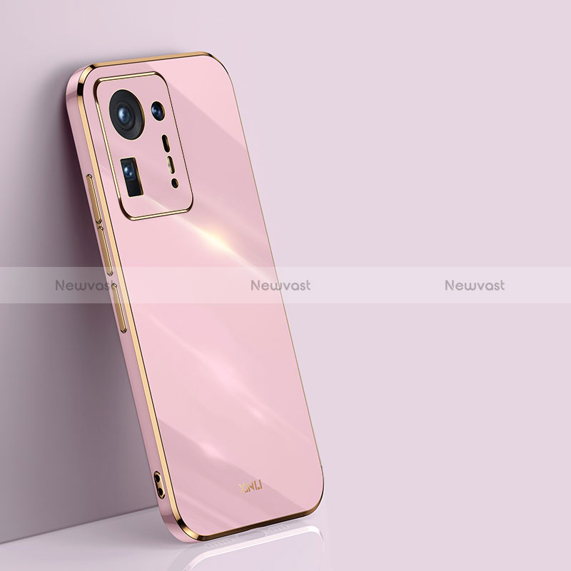 Ultra-thin Silicone Gel Soft Case Cover XL1 for Xiaomi Mi Mix 4 5G Pink