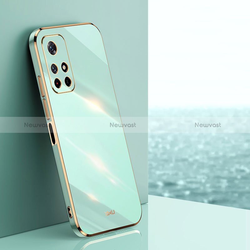 Ultra-thin Silicone Gel Soft Case Cover XL1 for Xiaomi Poco M4 Pro 5G Green