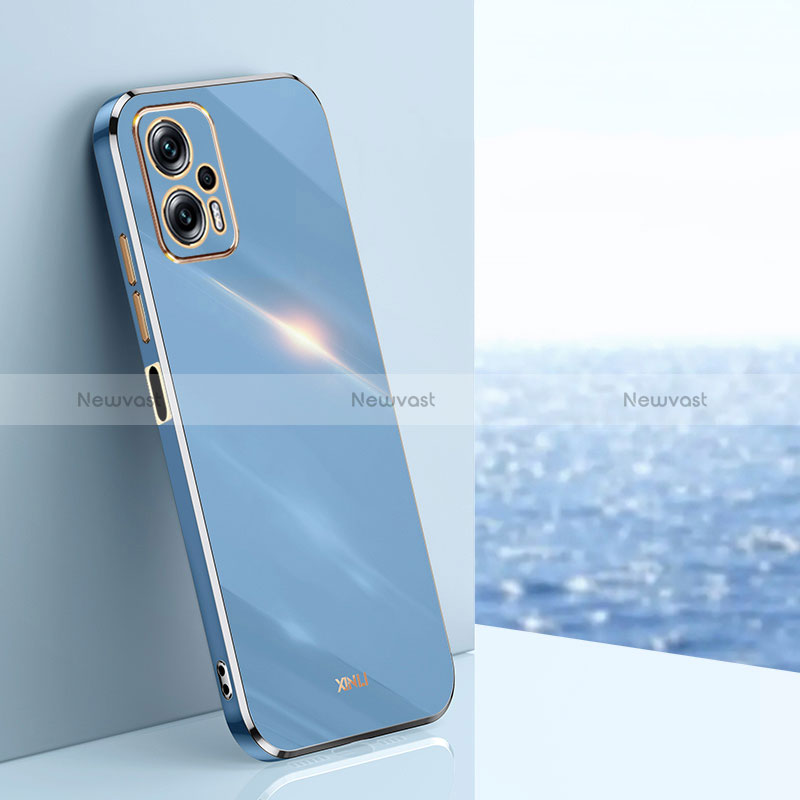 Ultra-thin Silicone Gel Soft Case Cover XL1 for Xiaomi Poco X4 GT 5G Blue