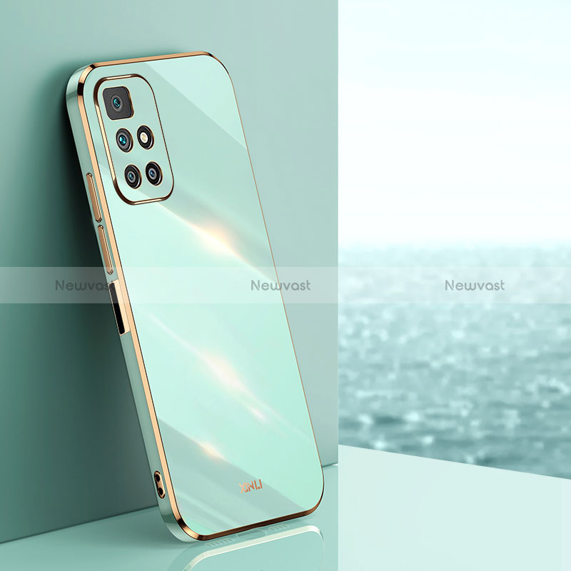 Ultra-thin Silicone Gel Soft Case Cover XL1 for Xiaomi Redmi 10 (2022) Green