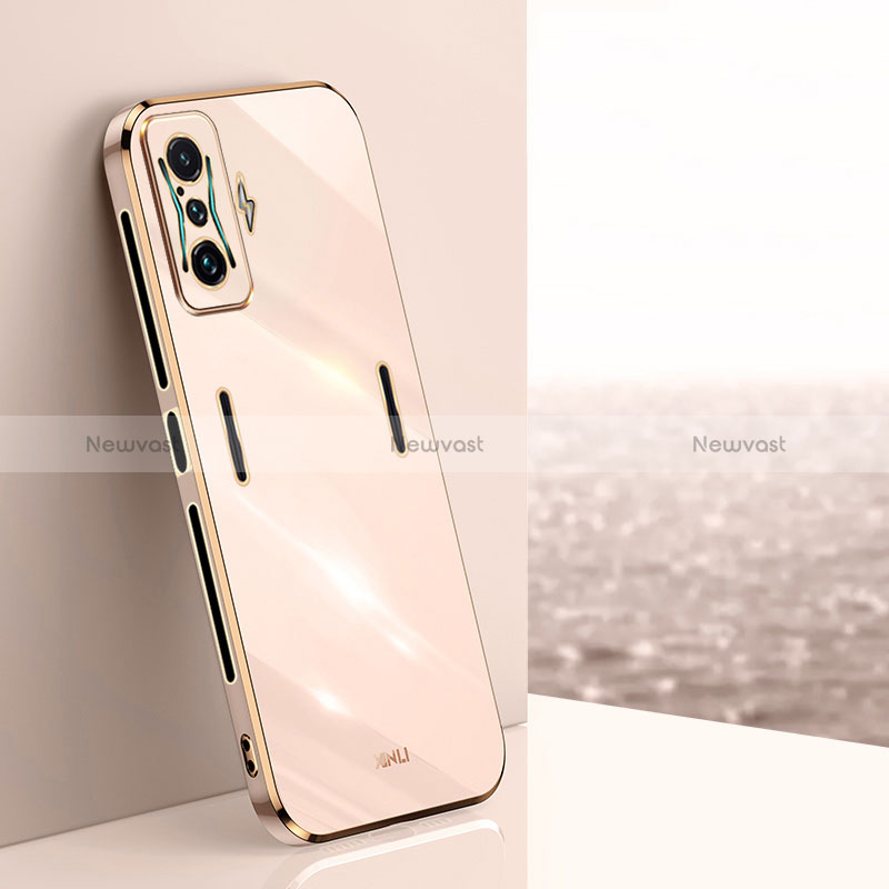 Ultra-thin Silicone Gel Soft Case Cover XL1 for Xiaomi Redmi K50 Gaming 5G Gold