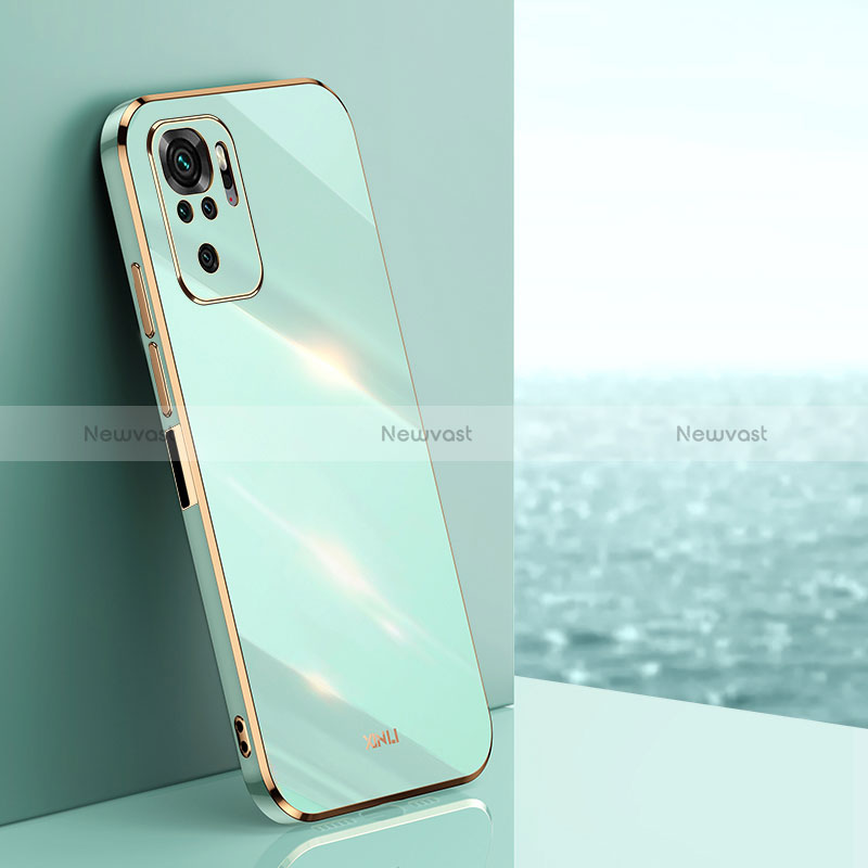 Ultra-thin Silicone Gel Soft Case Cover XL1 for Xiaomi Redmi Note 10 4G Green