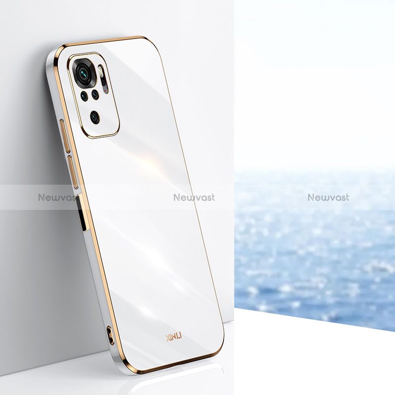 Ultra-thin Silicone Gel Soft Case Cover XL1 for Xiaomi Redmi Note 10 4G White