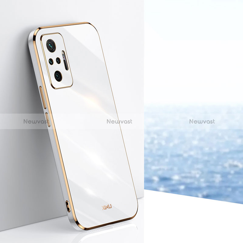 Ultra-thin Silicone Gel Soft Case Cover XL1 for Xiaomi Redmi Note 10 Pro 4G White