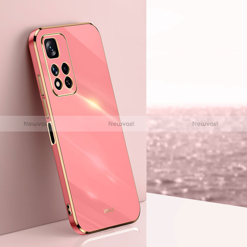 Ultra-thin Silicone Gel Soft Case Cover XL1 for Xiaomi Redmi Note 11 Pro+ Plus 5G Hot Pink