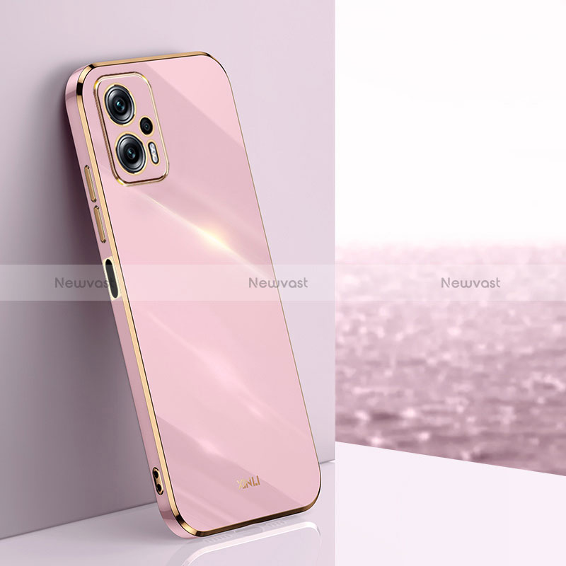 Ultra-thin Silicone Gel Soft Case Cover XL1 for Xiaomi Redmi Note 11T Pro 5G Pink