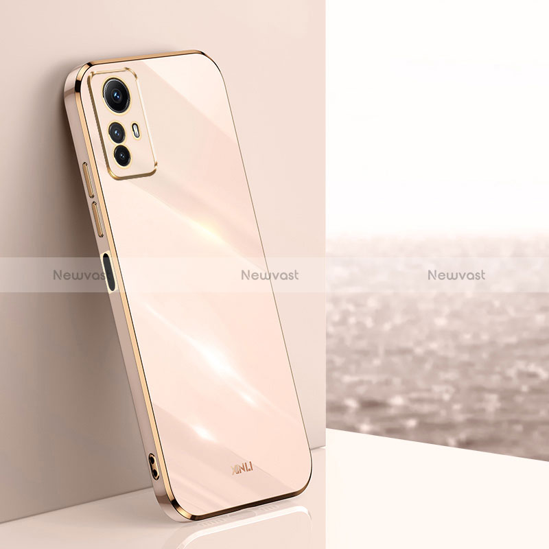 Ultra-thin Silicone Gel Soft Case Cover XL1 for Xiaomi Redmi Note 12S Rose Gold