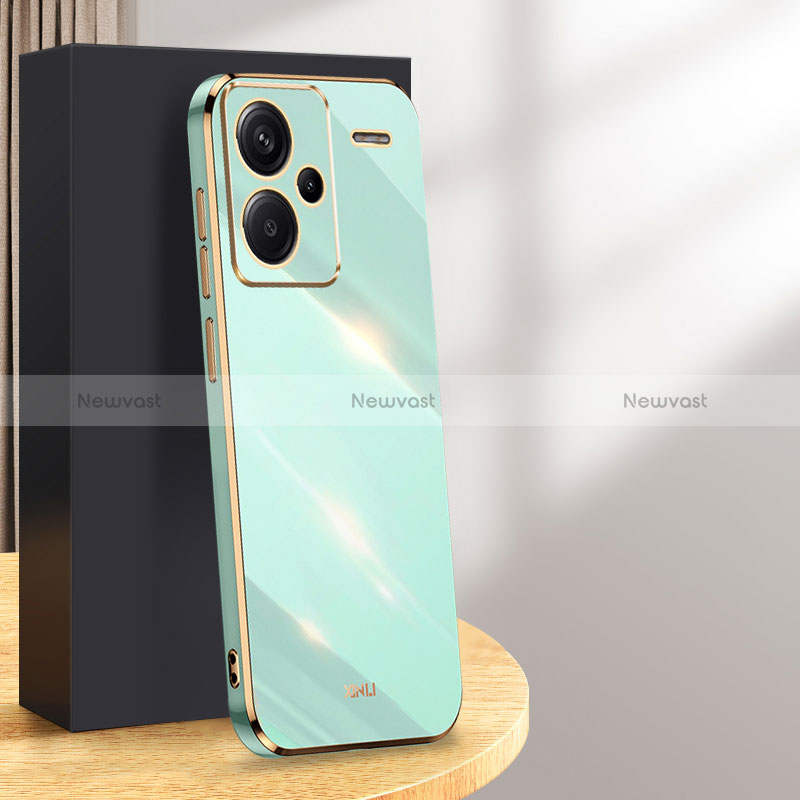 Ultra-thin Silicone Gel Soft Case Cover XL1 for Xiaomi Redmi Note 13 Pro+ Plus 5G Green