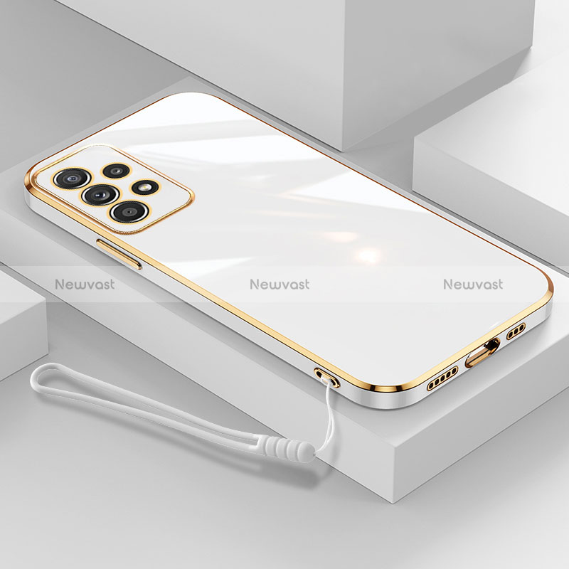Ultra-thin Silicone Gel Soft Case Cover XL2 for Samsung Galaxy A23 4G White