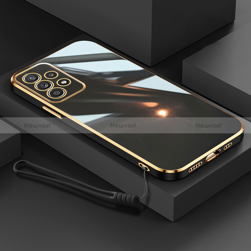 Ultra-thin Silicone Gel Soft Case Cover XL2 for Samsung Galaxy A52s 5G Black