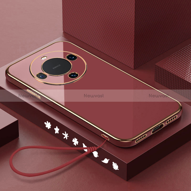 Ultra-thin Silicone Gel Soft Case Cover XL3 for Huawei Mate 60 Pro+ Plus Red