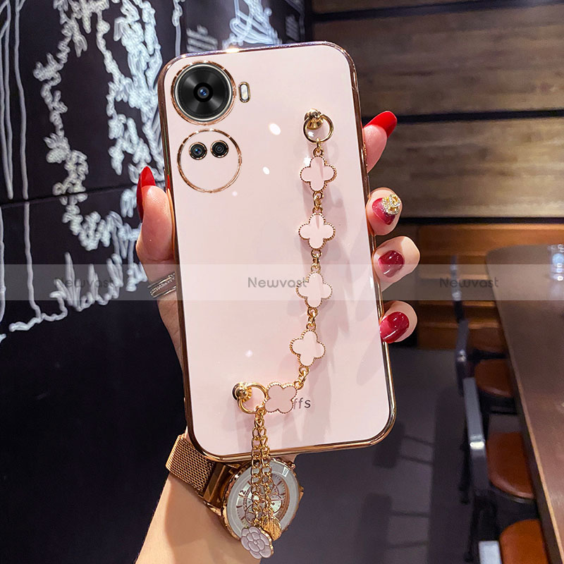 Ultra-thin Silicone Gel Soft Case Cover XL3 for Huawei Nova 11 SE Rose Gold