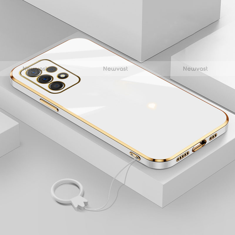 Ultra-thin Silicone Gel Soft Case Cover XL3 for Samsung Galaxy A23 5G White