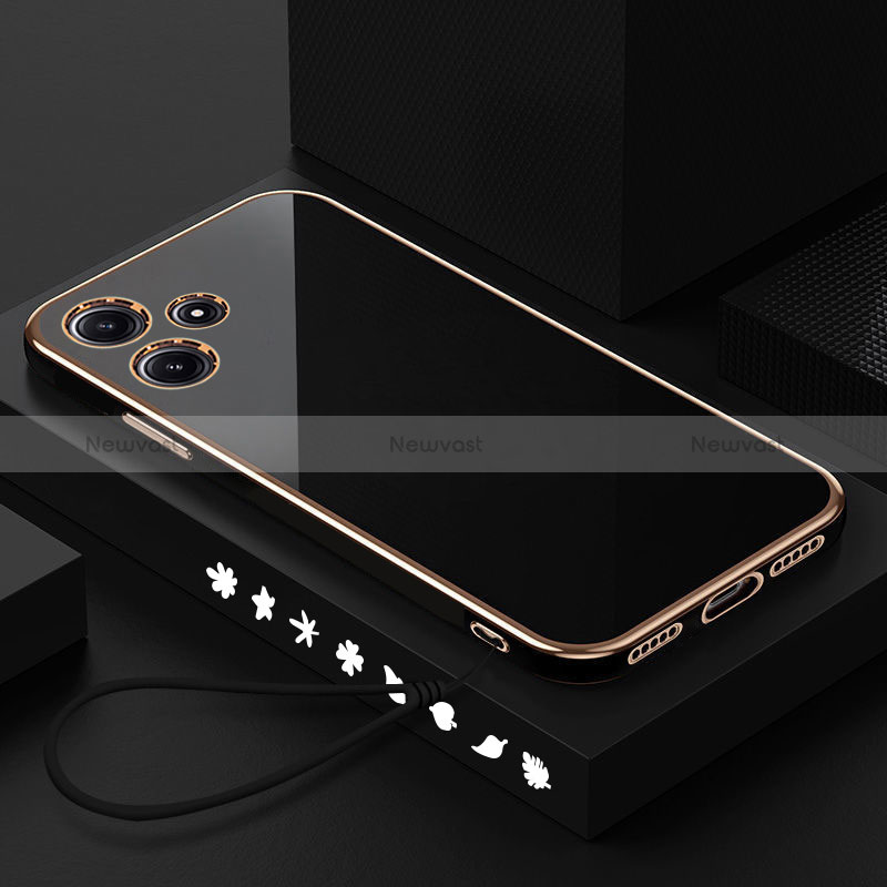 Ultra-thin Silicone Gel Soft Case Cover XL3 for Xiaomi Poco M6 Pro 5G Black