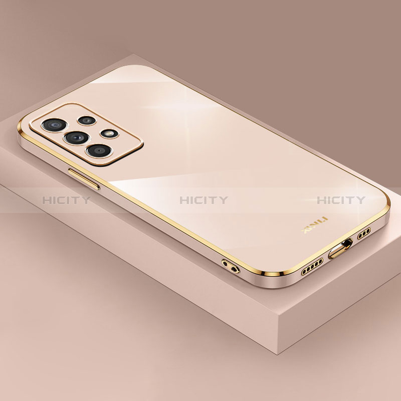 Ultra-thin Silicone Gel Soft Case Cover XL4 for Samsung Galaxy A53 5G Gold