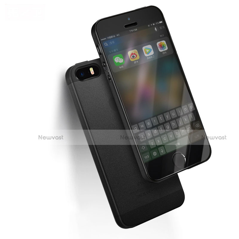 Ultra-thin Silicone Gel Soft Case for Apple iPhone 5S Black