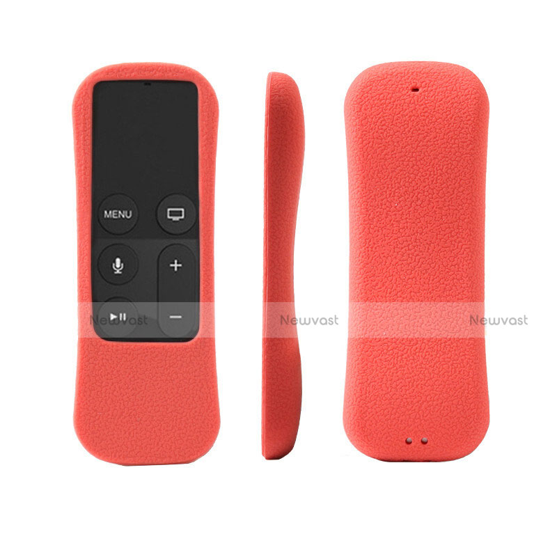 Ultra-thin Silicone Gel Soft Case for Apple TV 4 Red