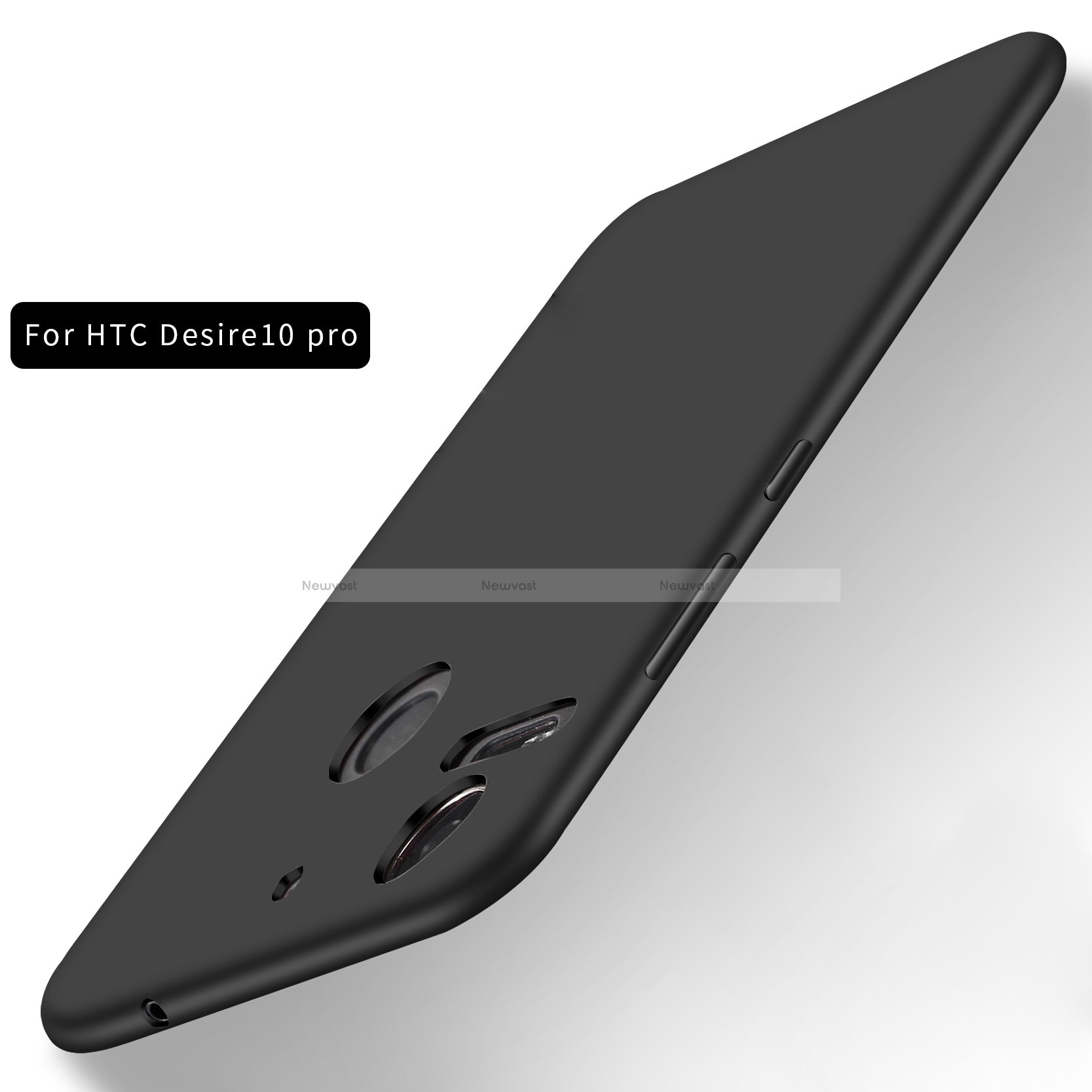 Ultra-thin Silicone Gel Soft Case for HTC Desire 10 Pro Black