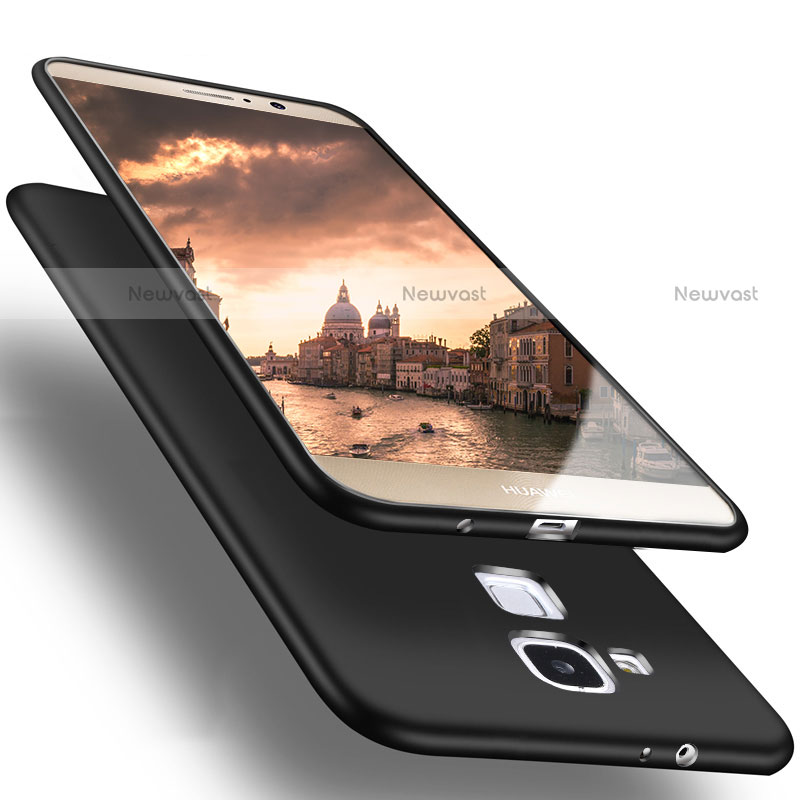 Ultra-thin Silicone Gel Soft Case for Huawei Mate 7 Black