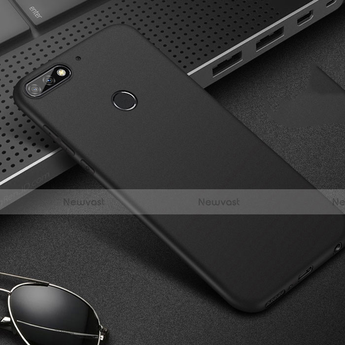 Ultra-thin Silicone Gel Soft Case for Huawei Y7 (2018) Black