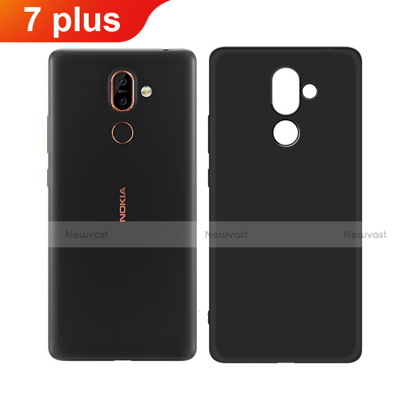 Ultra-thin Silicone Gel Soft Case for Nokia 7 Plus Black