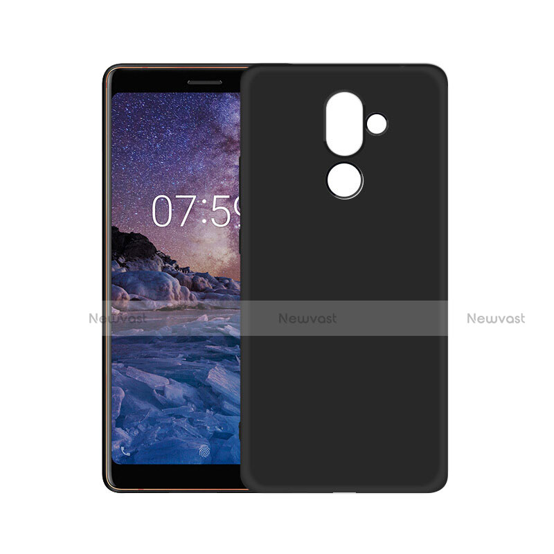 Ultra-thin Silicone Gel Soft Case for Nokia 7 Plus Black