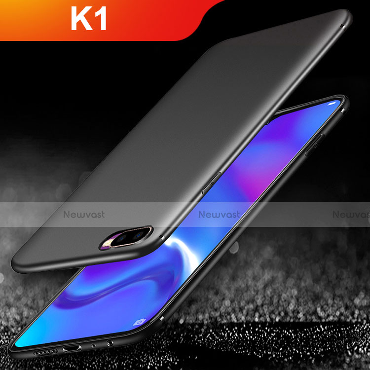 Ultra-thin Silicone Gel Soft Case for Oppo K1 Black