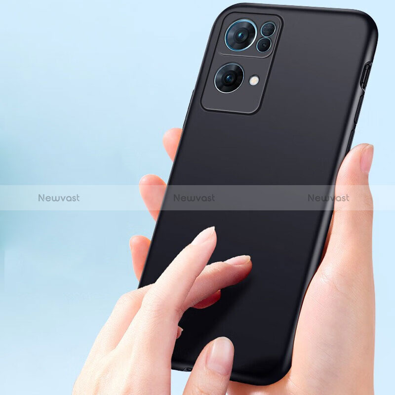 Ultra-thin Silicone Gel Soft Case for Oppo Reno7 Pro 5G Black