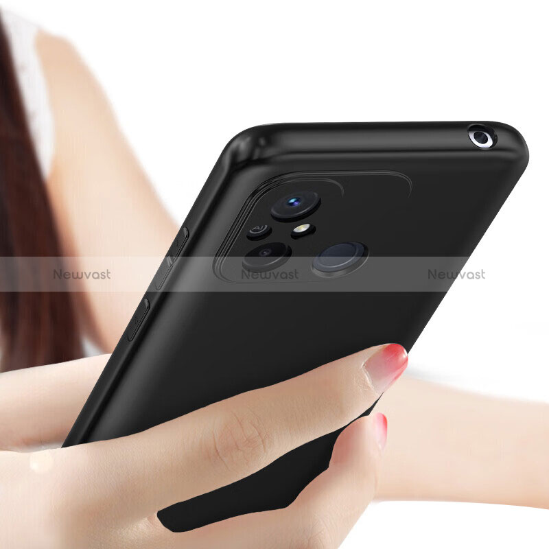 Ultra-thin Silicone Gel Soft Case H01 for Xiaomi Redmi 12C 4G Black